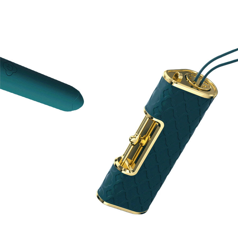 Heart lock lipstick vibrator