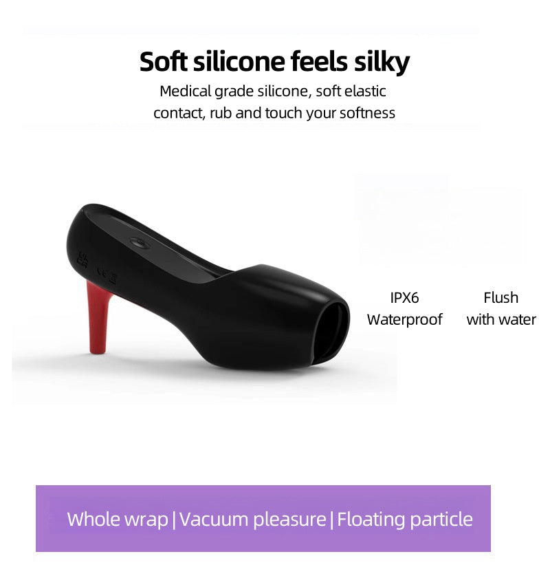 Red High-heeled shoes vibrator massager