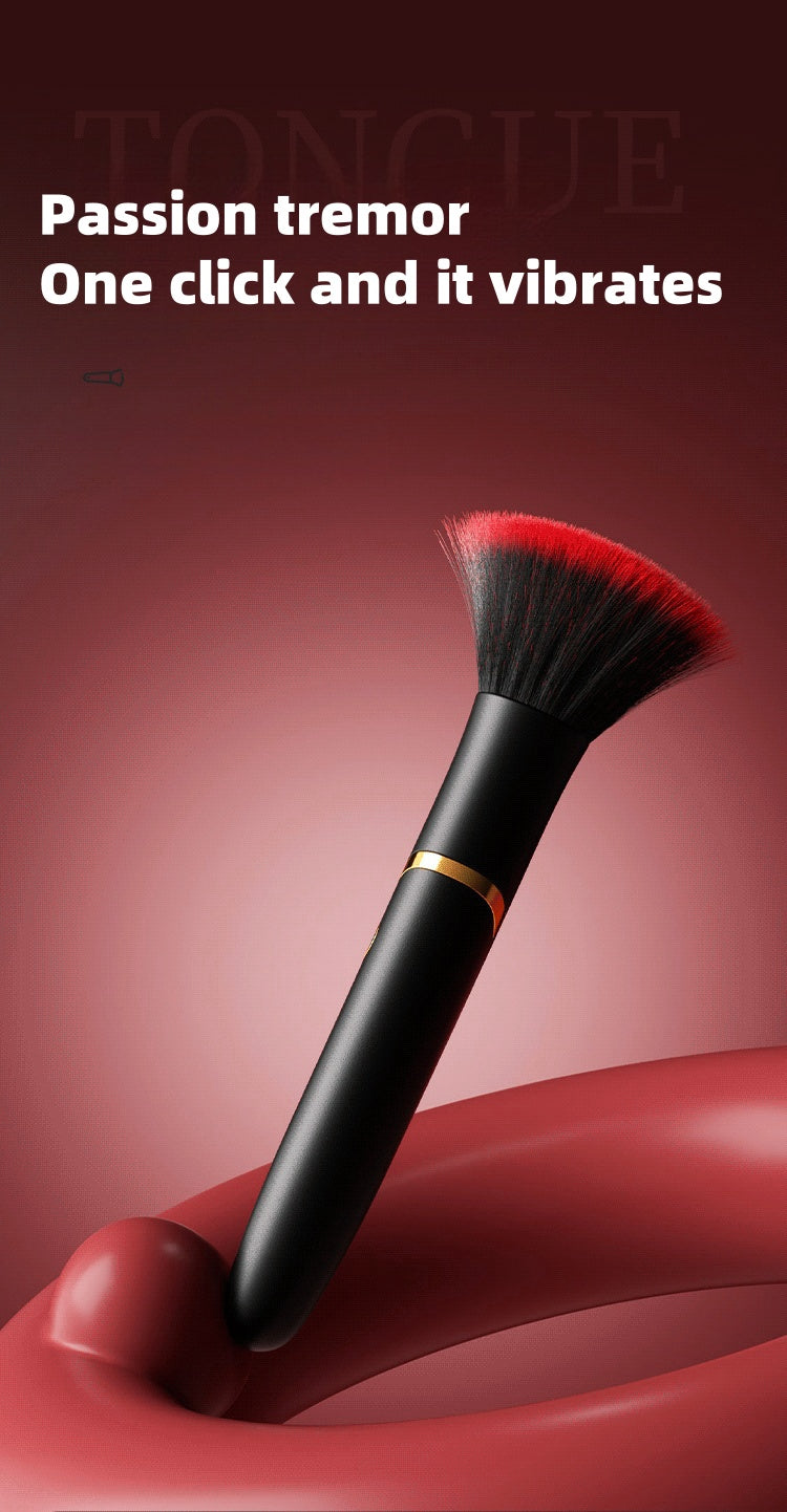 Rechargeable heating beauty brush vibrator massager