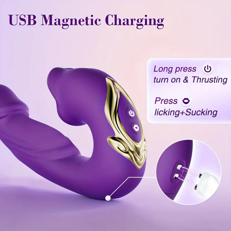 3-in-1 Mouth Slap Tongue Vibrating Massager