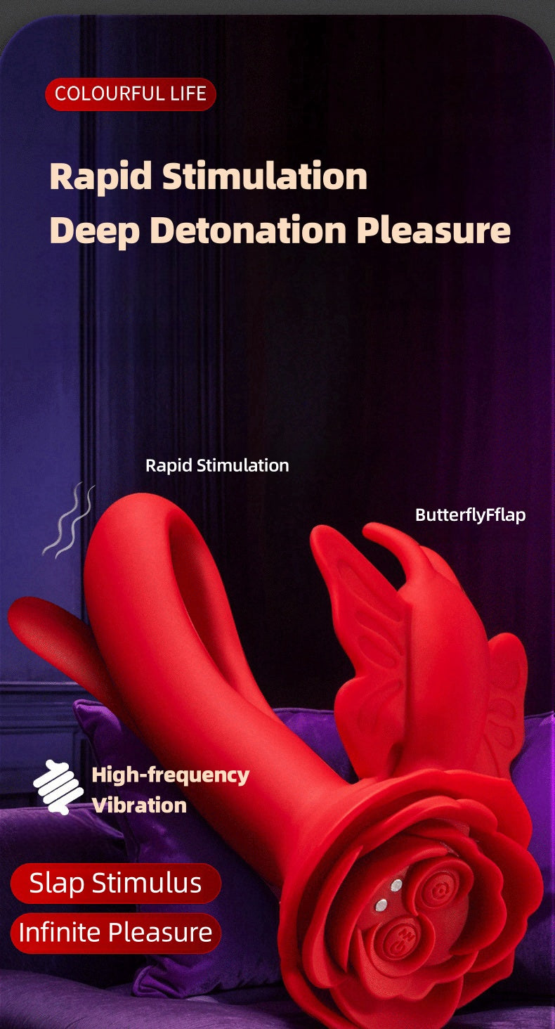 Rose Remote Control Smart App Vibrating Massager