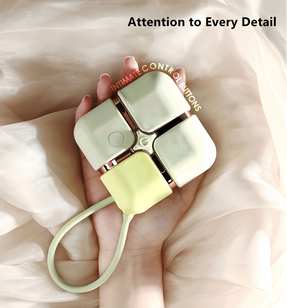 Four-leaf clover vibration wireless remote control massager