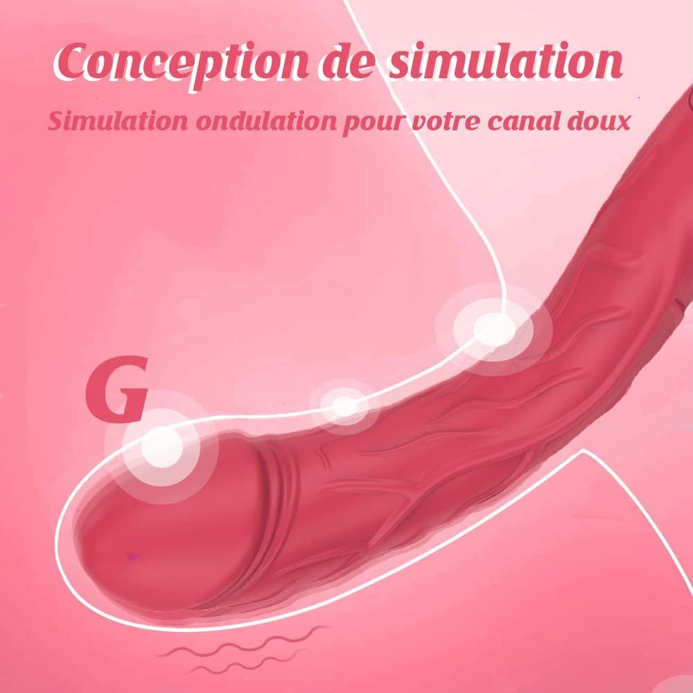 Waterproof Vibration Massager - Red & Silicone - Ideal for Relaxation