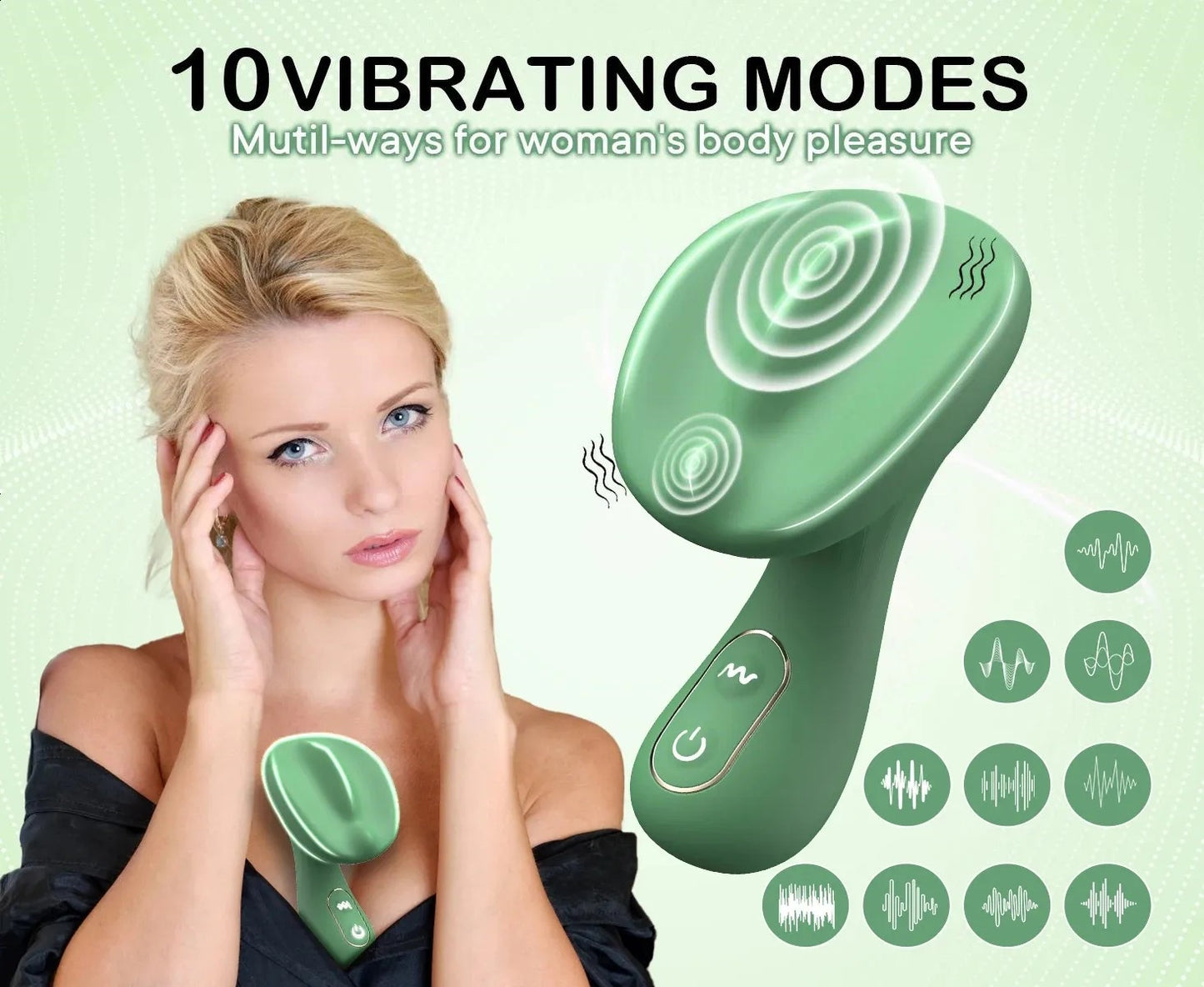 Color - Varied Silicone Body Massagers - Ergonomic & Button - controlled