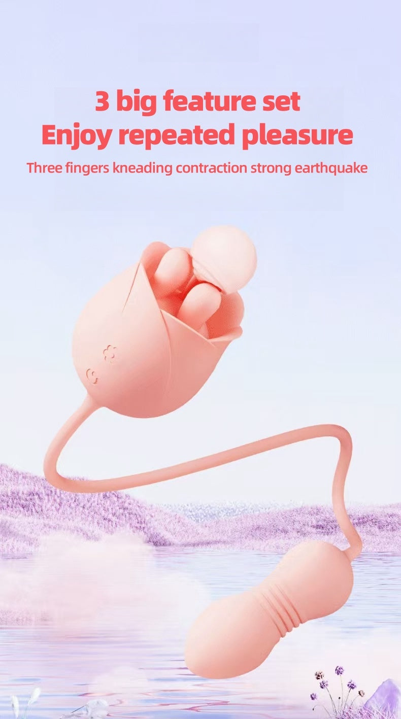 Stamen mini telescopic vibration massager