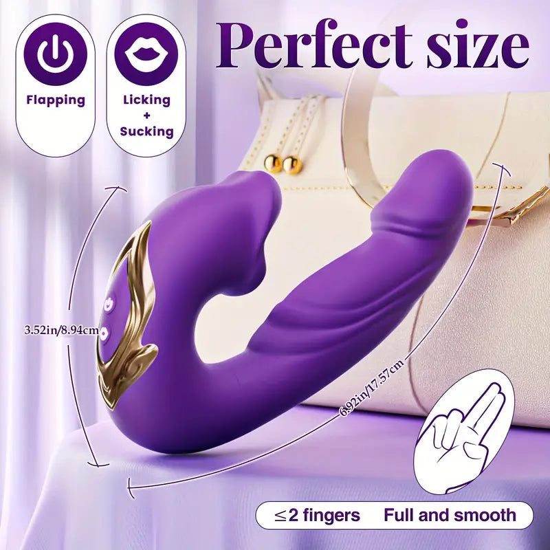 3-in-1 Mouth Slap Tongue Vibrating Massager