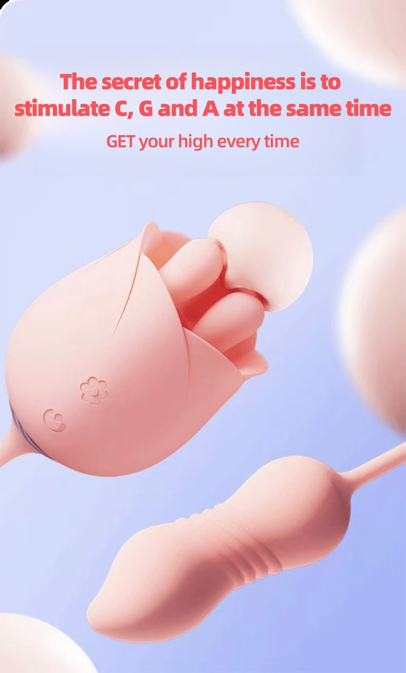 Stamen mini telescopic vibration massager