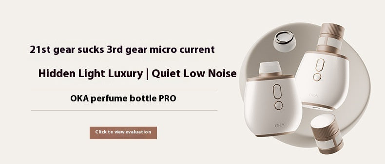 Perfume bottle shape Precision - designed USB Rechargeable Body Massager - Strong Suction Function