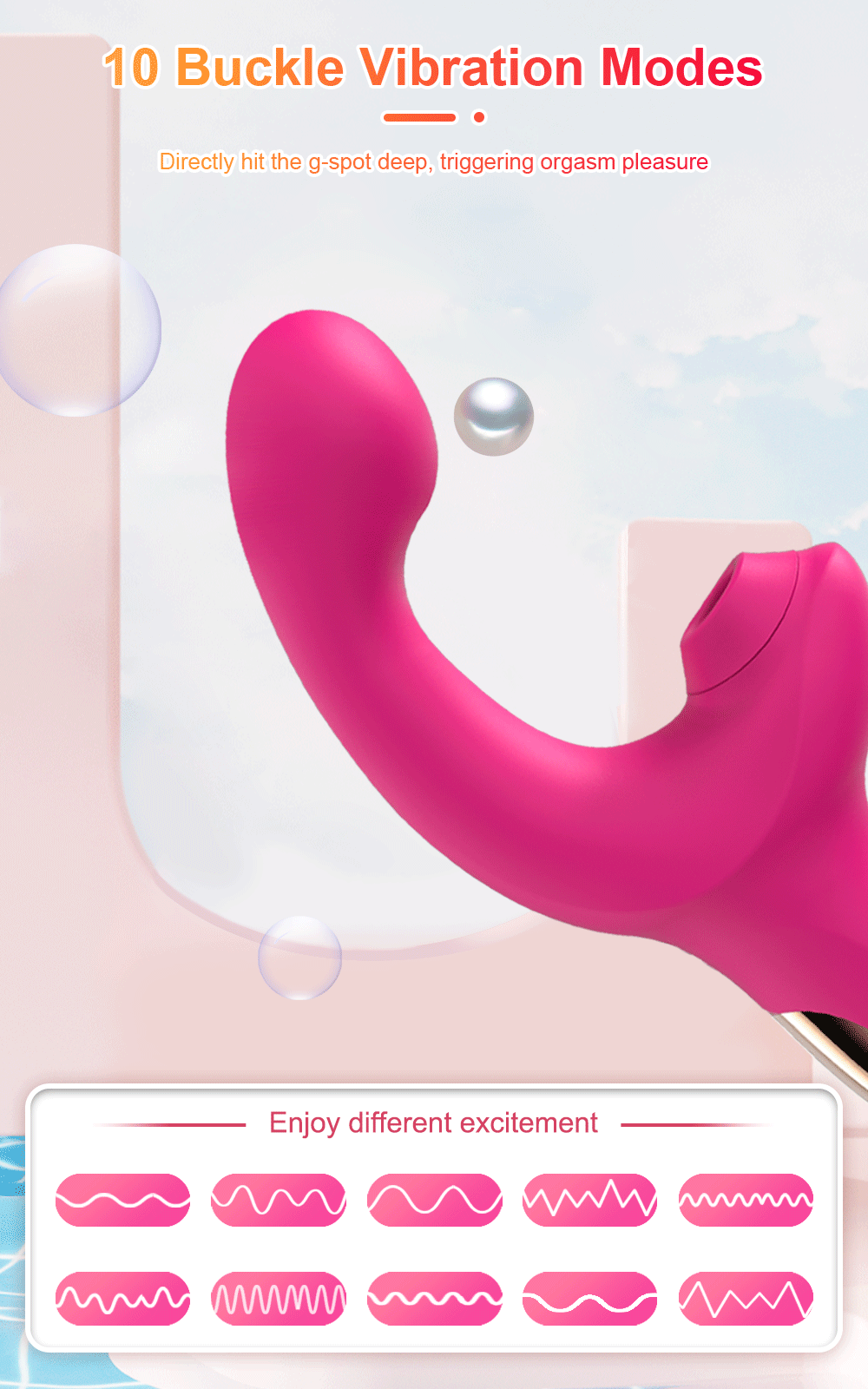 Vibrating Pink Relaxation Massager - Unique Shape for Comfort