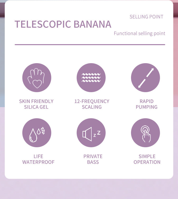 Colorful Silicone Body Massagers - Banana - inspired Design