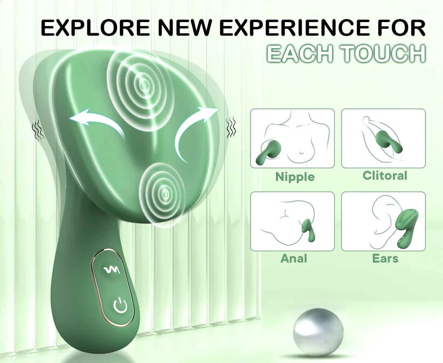 Color - Varied Silicone Body Massagers - Ergonomic & Button - controlled