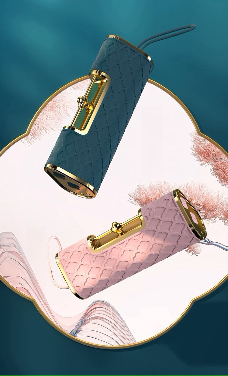 Heart lock lipstick vibrator