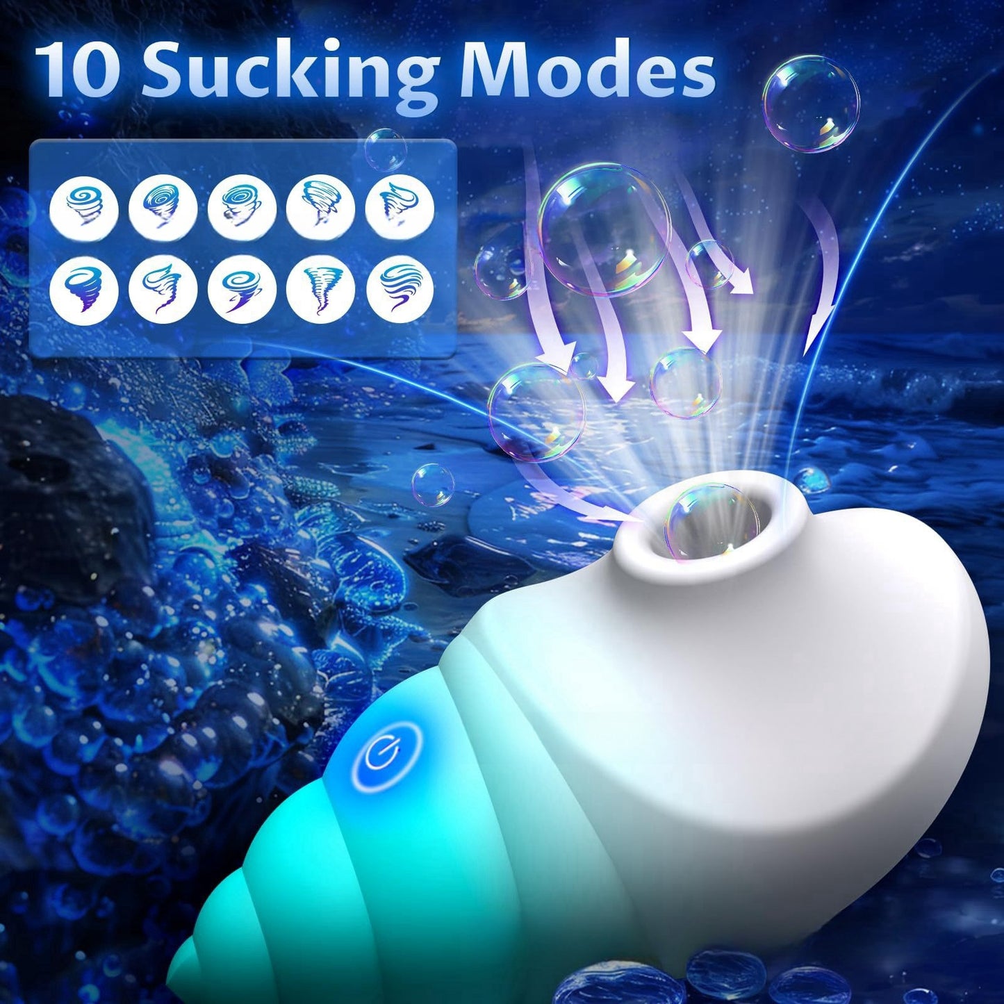 Gradient conch vibrator massager