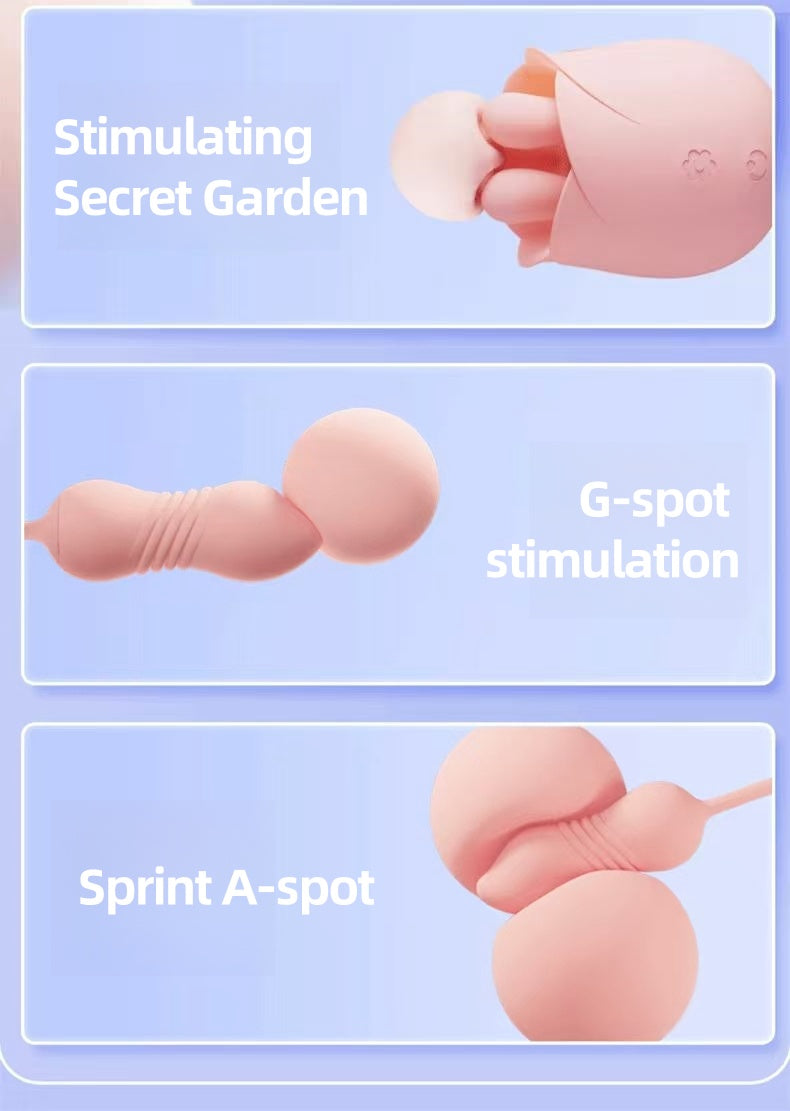 Stamen mini telescopic vibration massager
