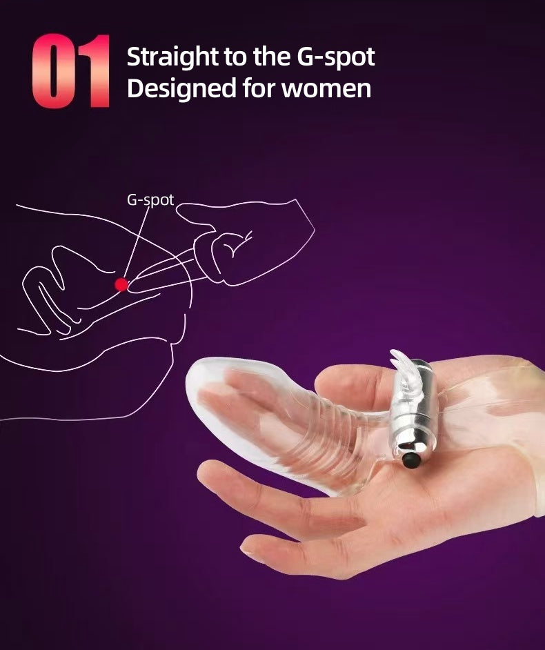 Vibrate massage finger cover