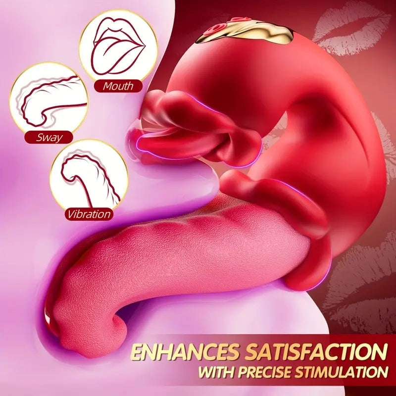 Simulation Tongue Vibrating Massager Powerful Vibrating Massage Toys