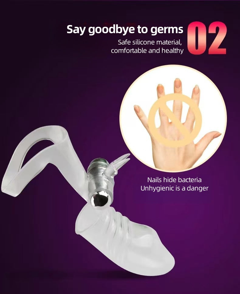 Vibrate massage finger cover