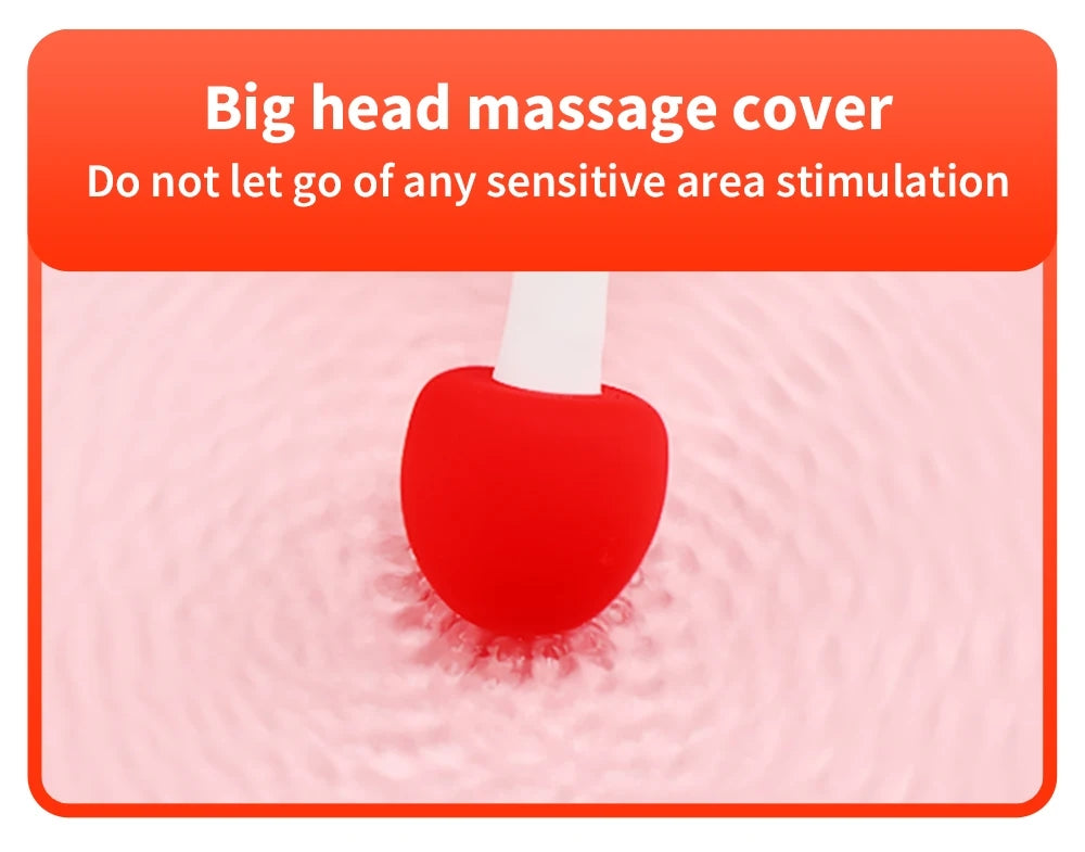 Mushroom-shaped Soft Silicone Personal Massagers - Delicate Care in Red & Green