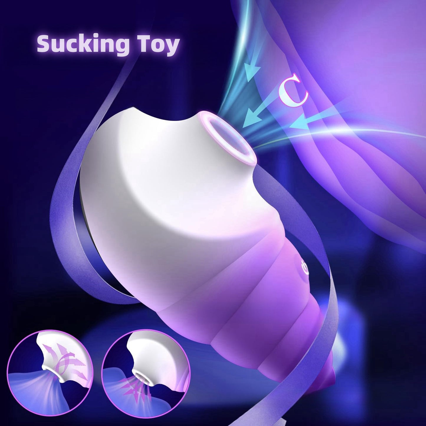 Gradient conch vibrator massager