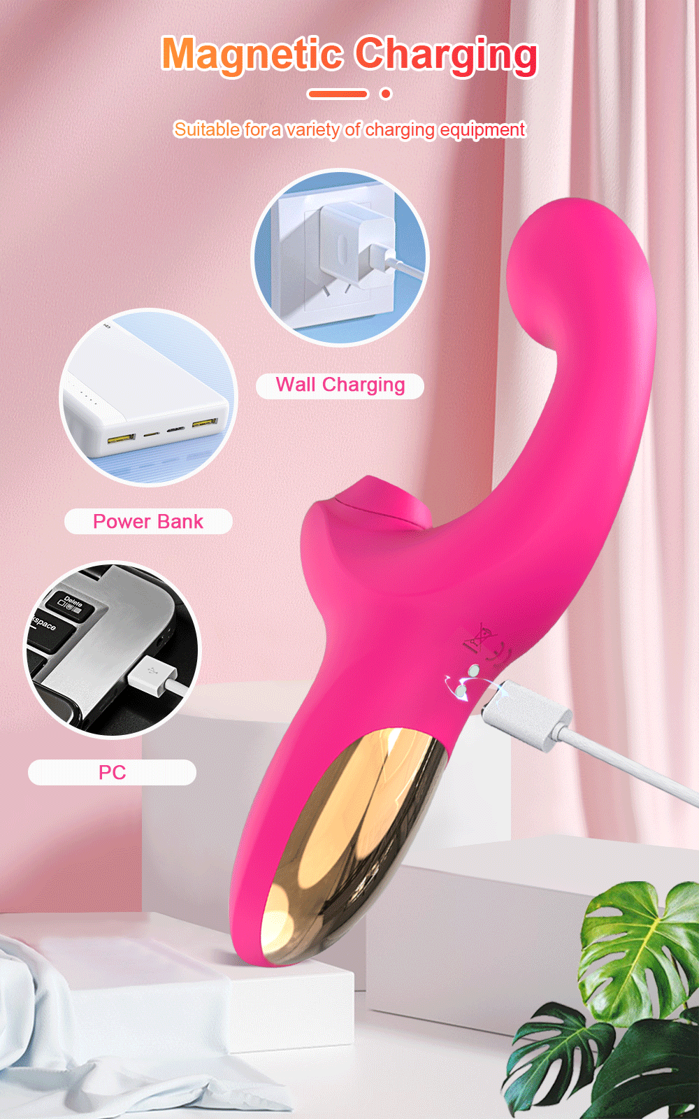 Vibrating Pink Relaxation Massager - Unique Shape for Comfort