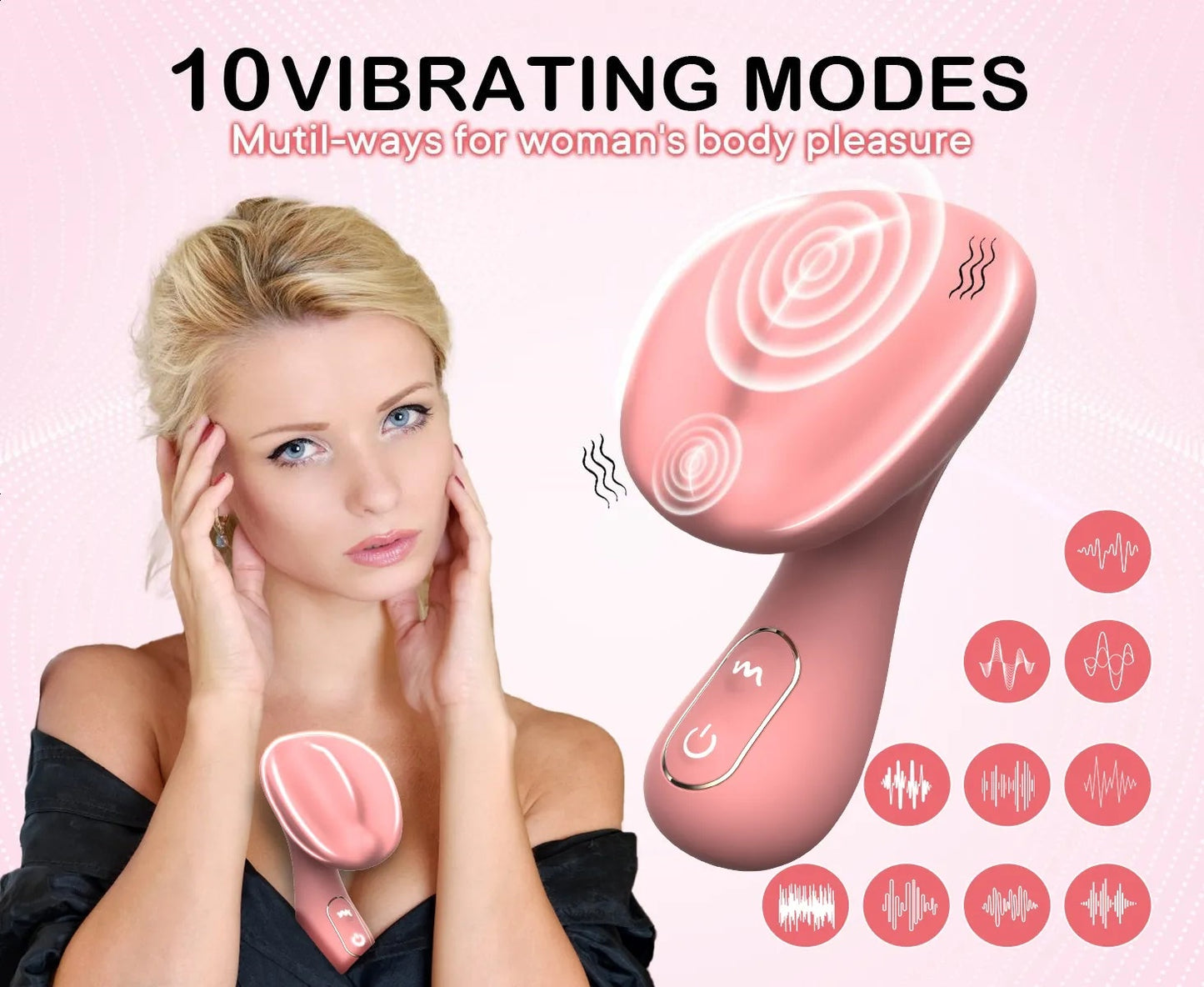 Color - Varied Silicone Body Massagers - Ergonomic & Button - controlled