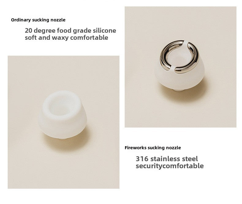Perfume bottle shape Precision - designed USB Rechargeable Body Massager - Strong Suction Function