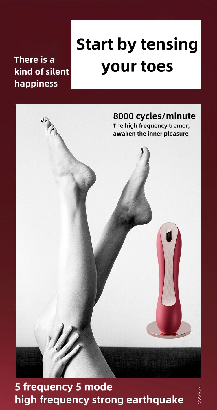 Red High-heeled shoes vibrator massager
