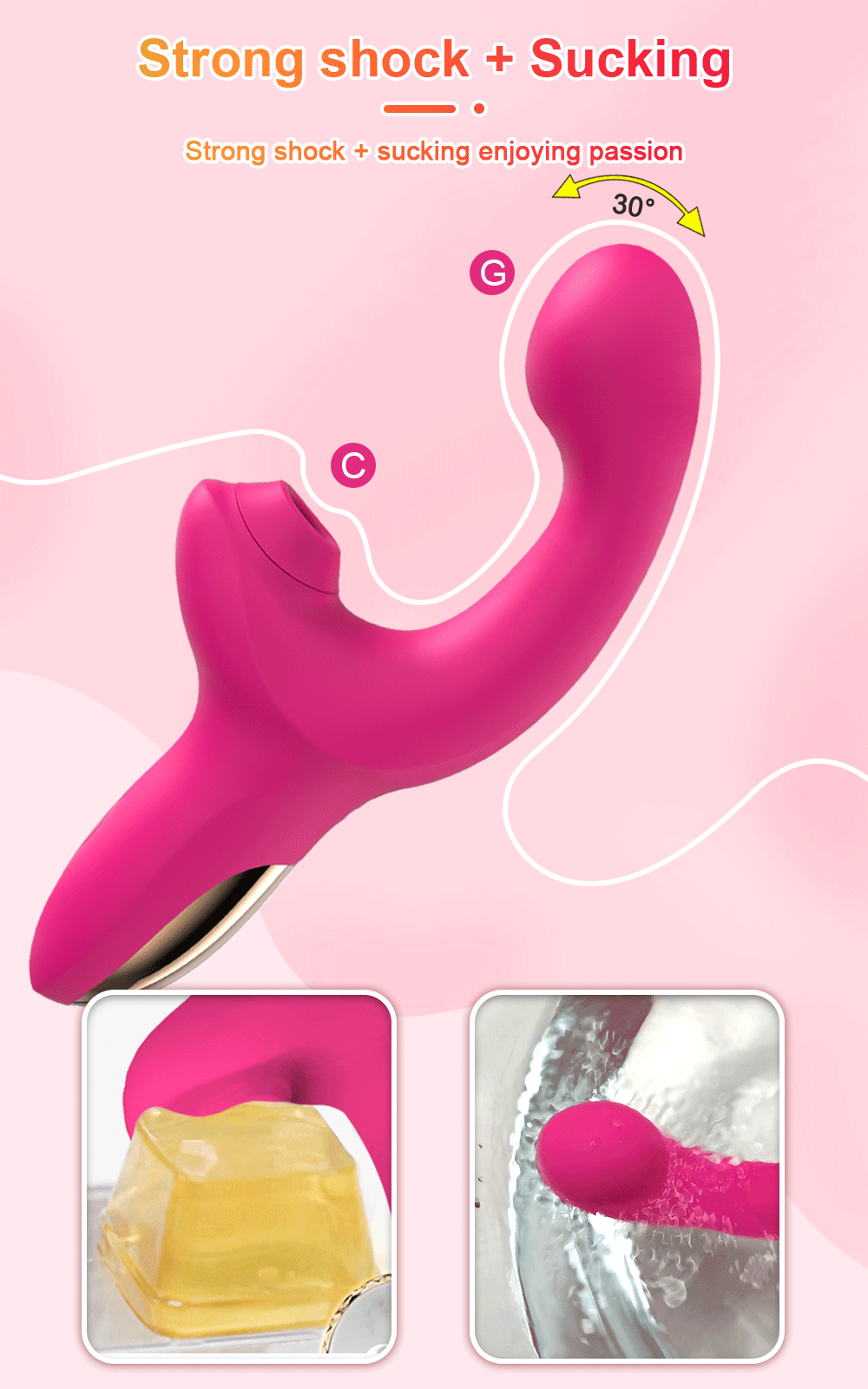 Vibrating Pink Relaxation Massager - Unique Shape for Comfort