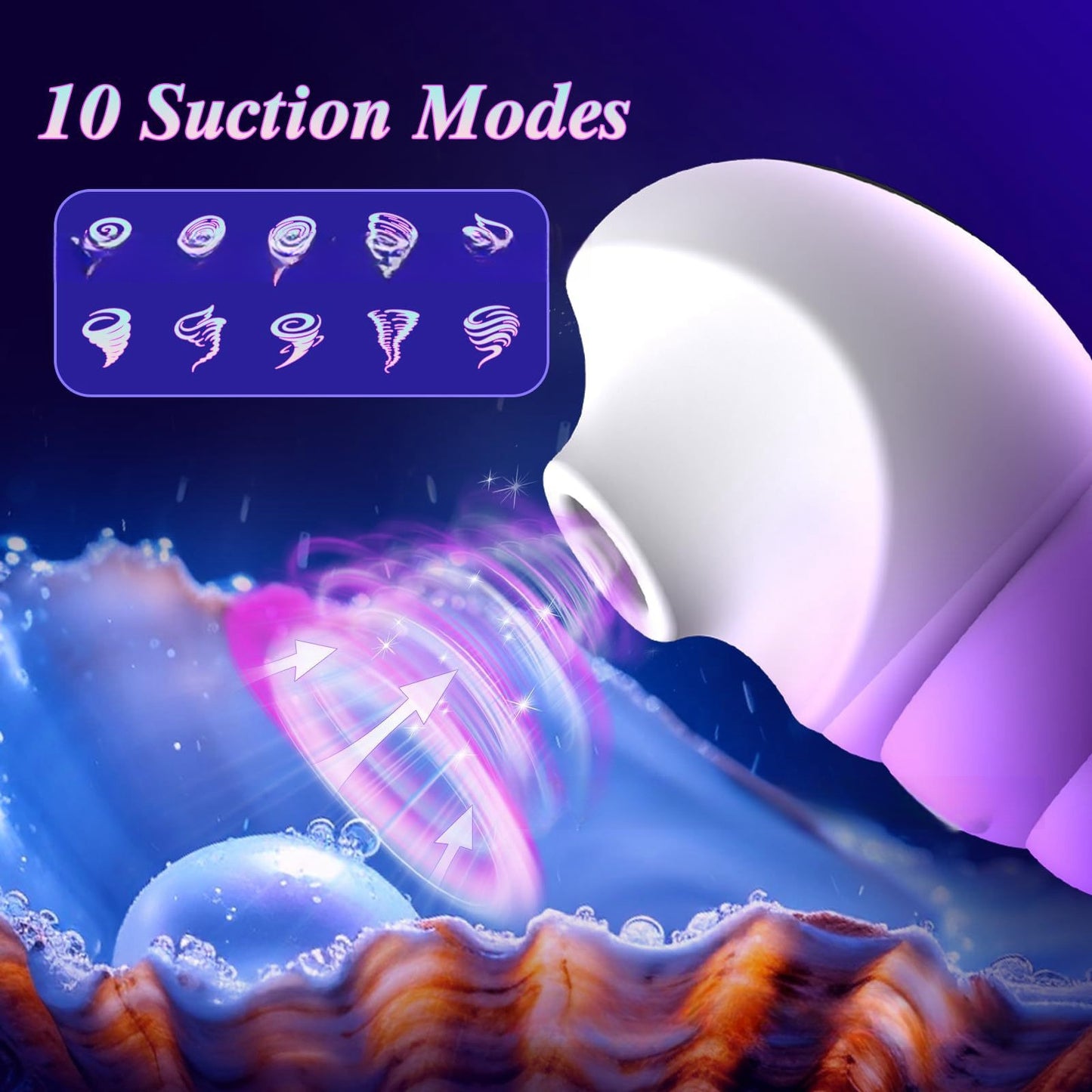 Gradient conch vibrator massager