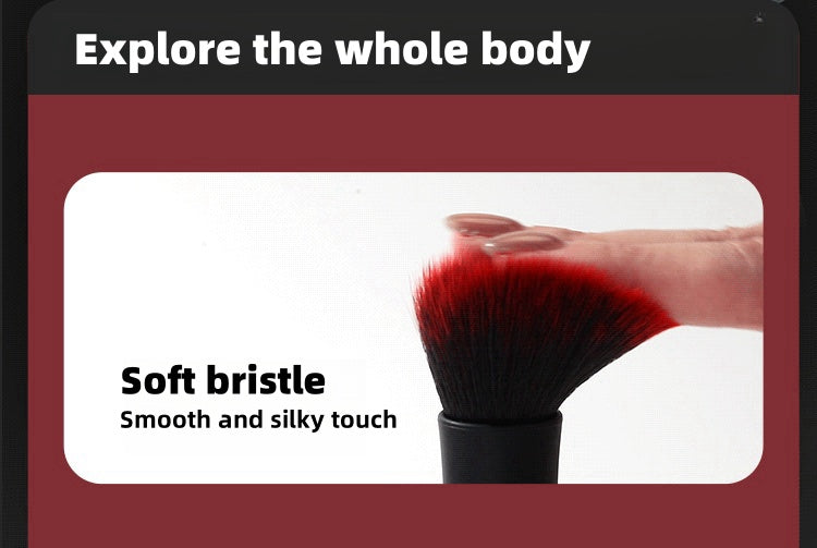 Rechargeable heating beauty brush vibrator massager