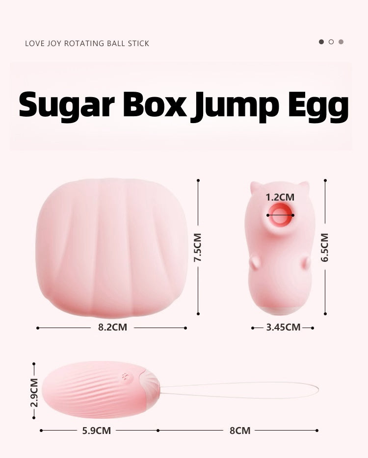 Sea shell Sugar Box Massager app controls the vibratory massager