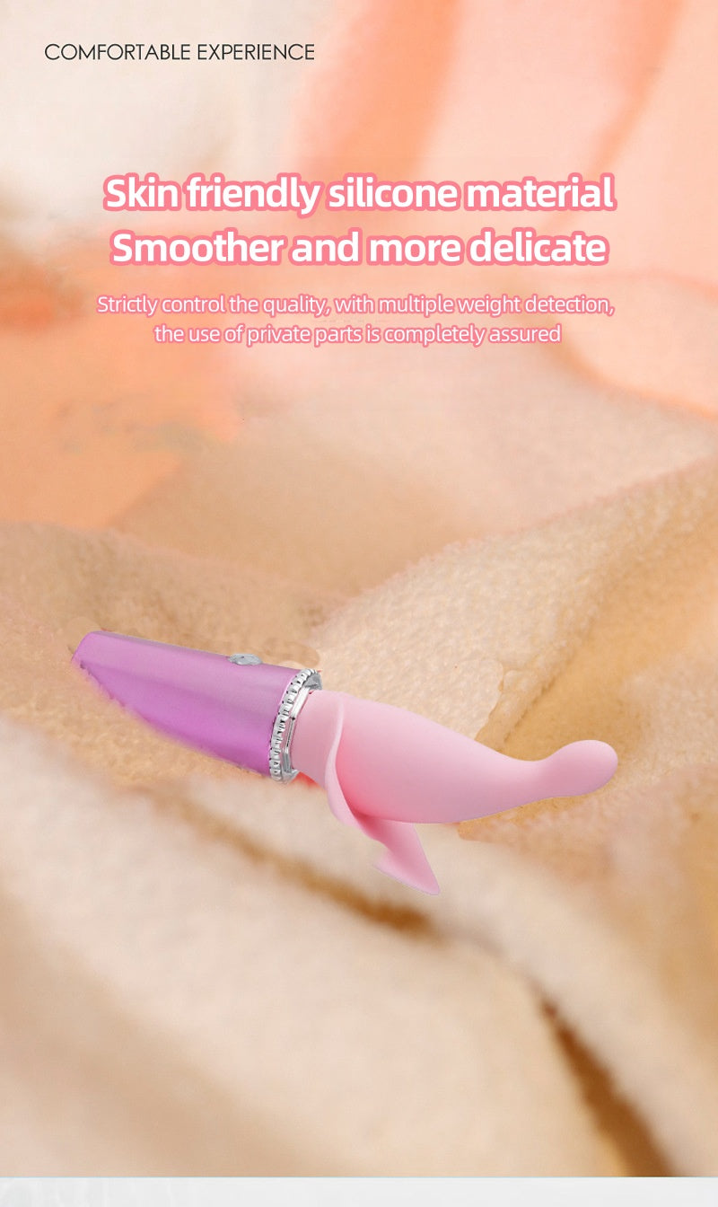 Swan Neck Multi-frequency Dual Motor Vibration Waterproof Vibrating Massager