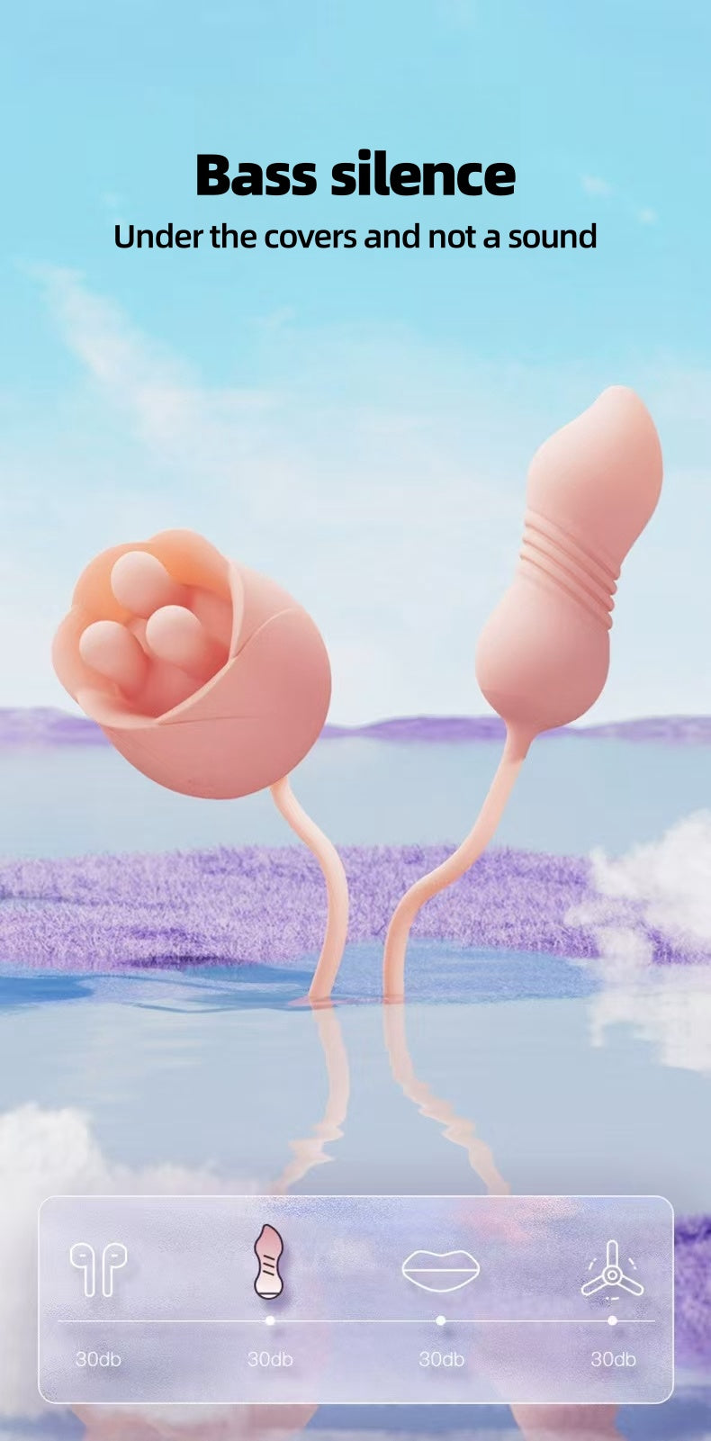 Stamen mini telescopic vibration massager
