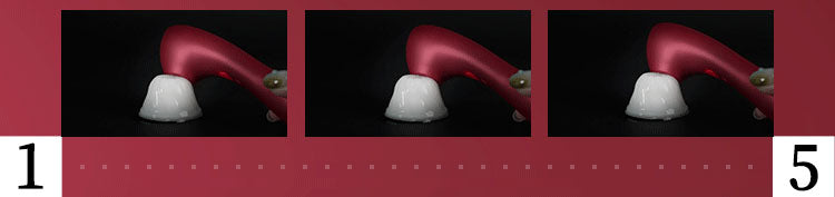 Red High-heeled shoes vibrator massager
