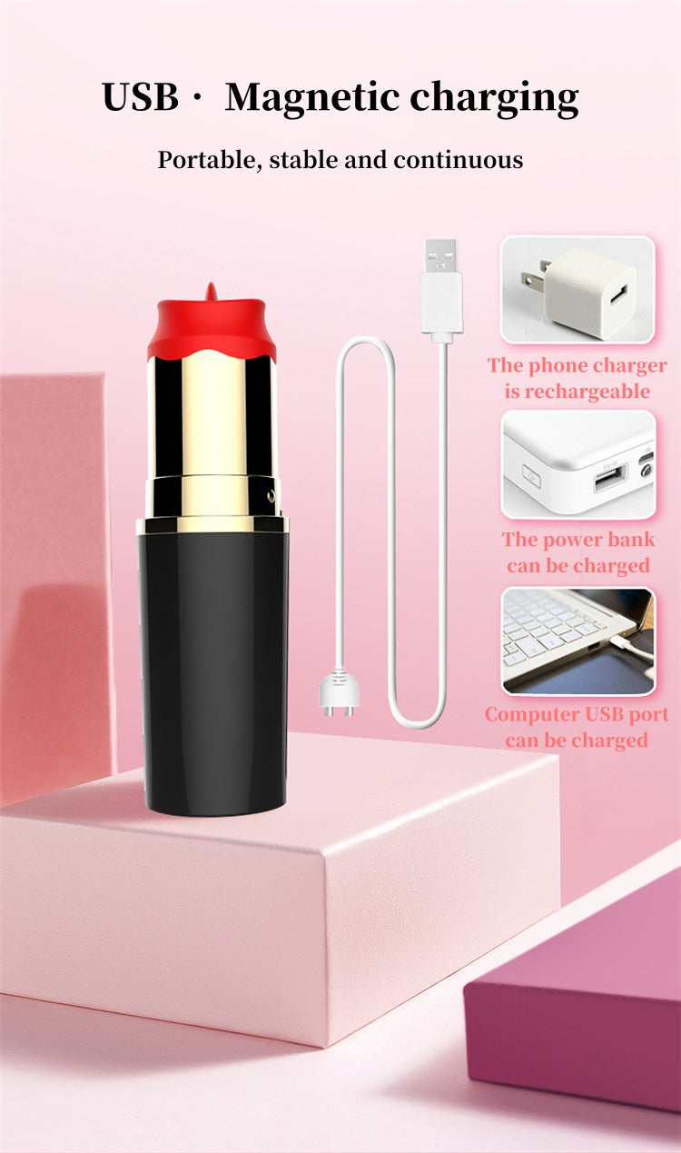 Lipstick vibrator massager