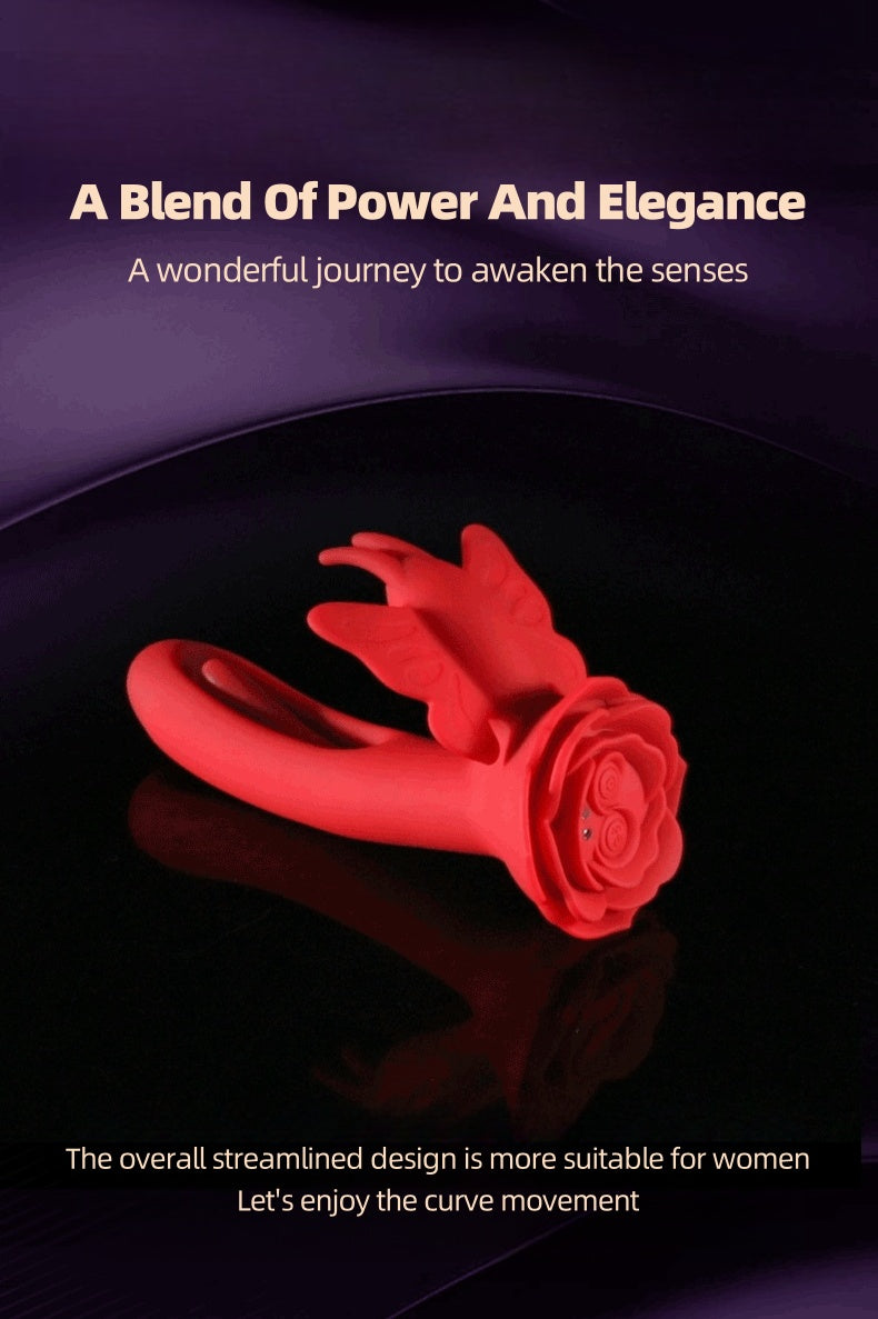 Rose Remote Control Smart App Vibrating Massager