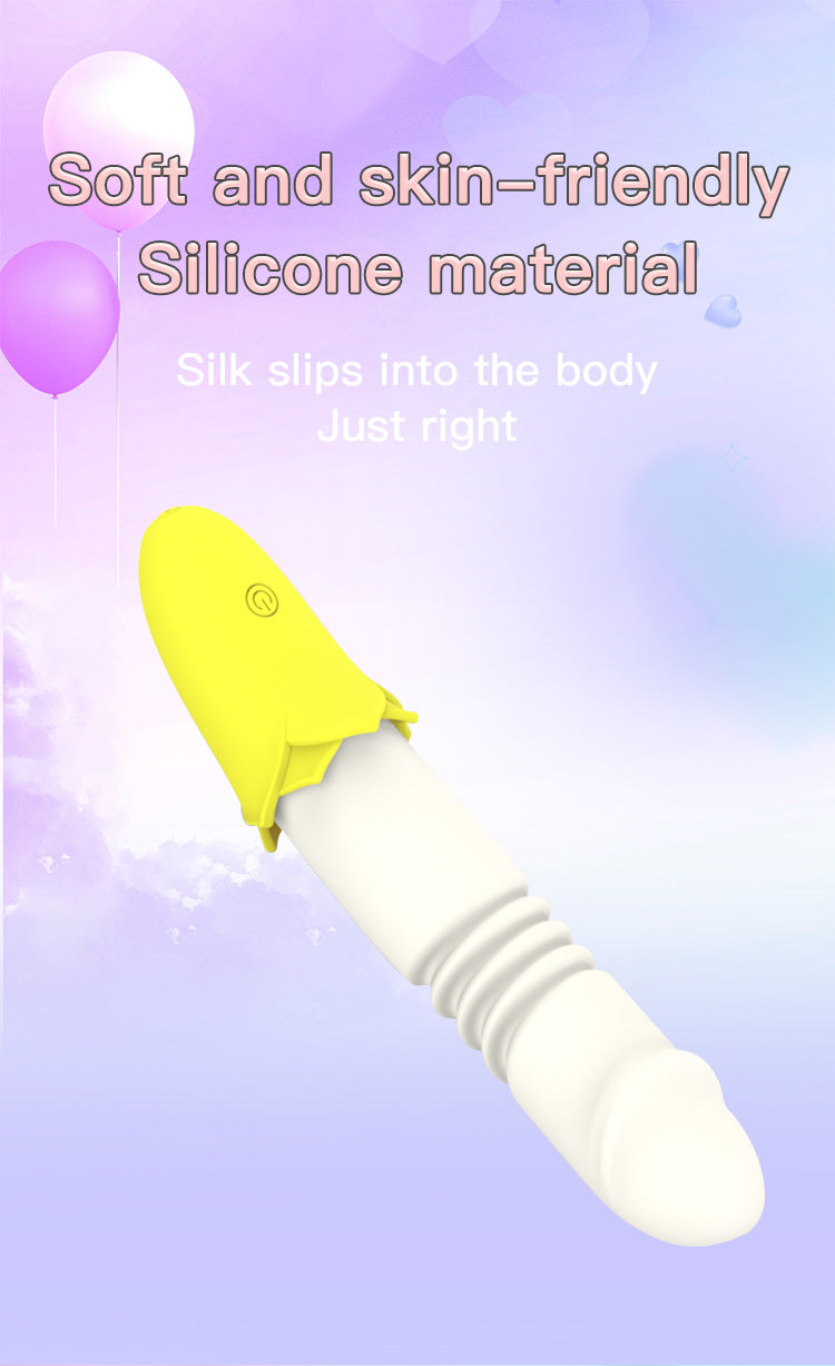 Colorful Silicone Body Massagers - Banana - inspired Design