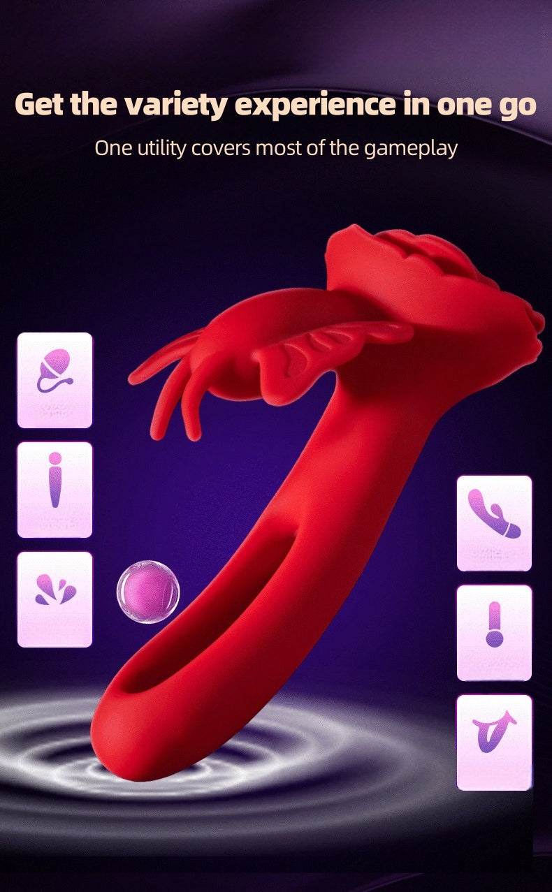 Rose Remote Control Smart App Vibrating Massager
