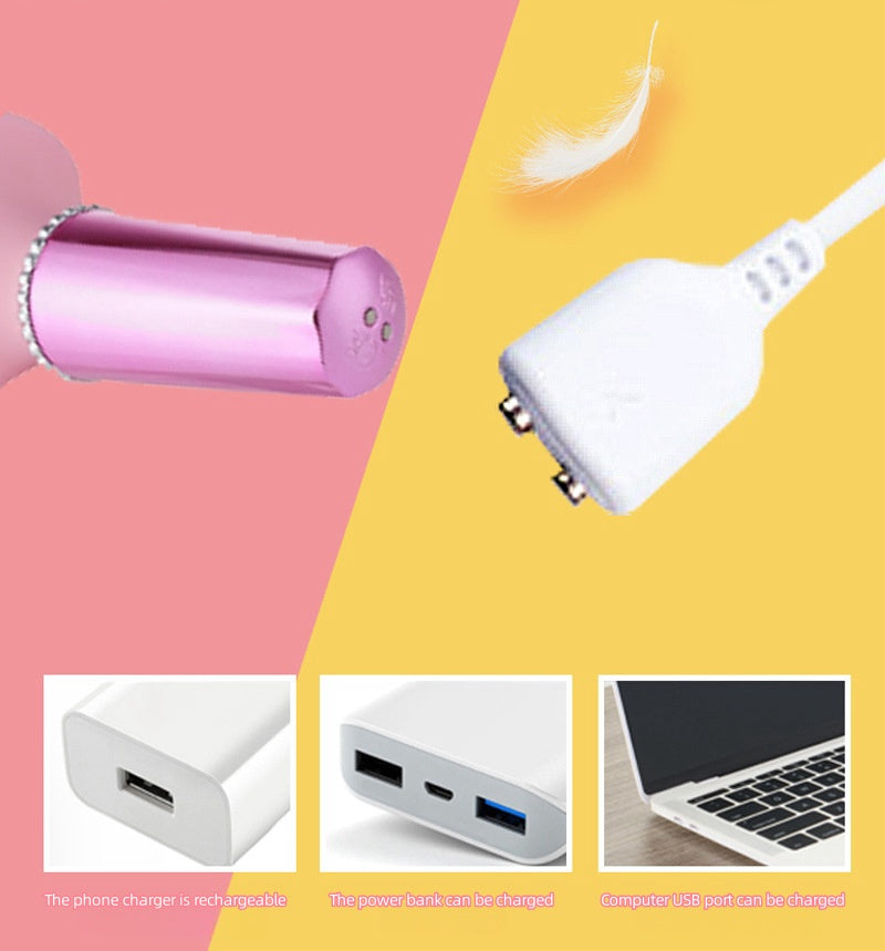 Swan Neck Multi-frequency Dual Motor Vibration Waterproof Vibrating Massager