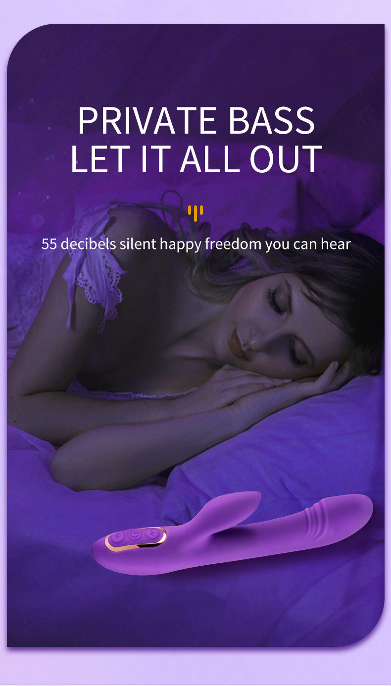 Waterproof Vibration Massager - Purple & Silicone - for Relaxation