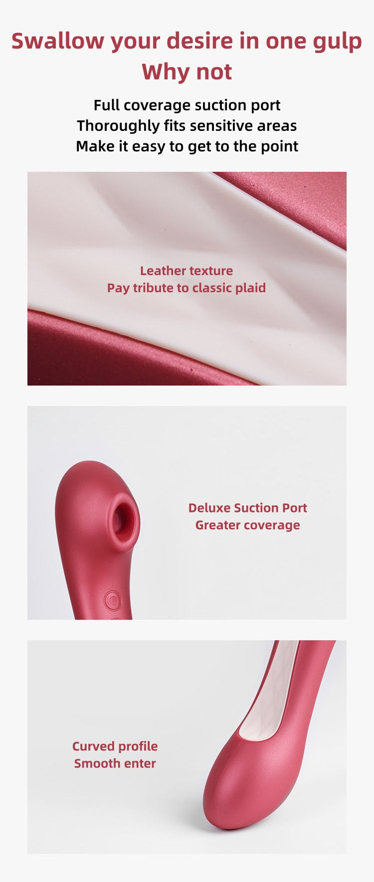 Red High-heeled shoes vibrator massager