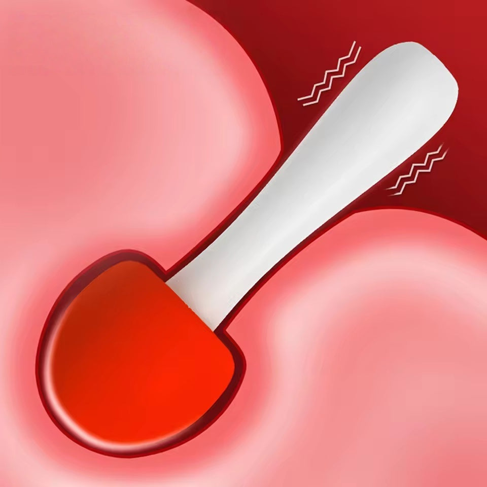 Mushroom-shaped Soft Silicone Personal Massagers - Delicate Care in Red & Green