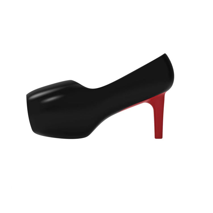 Red High-heeled shoes vibrator massager