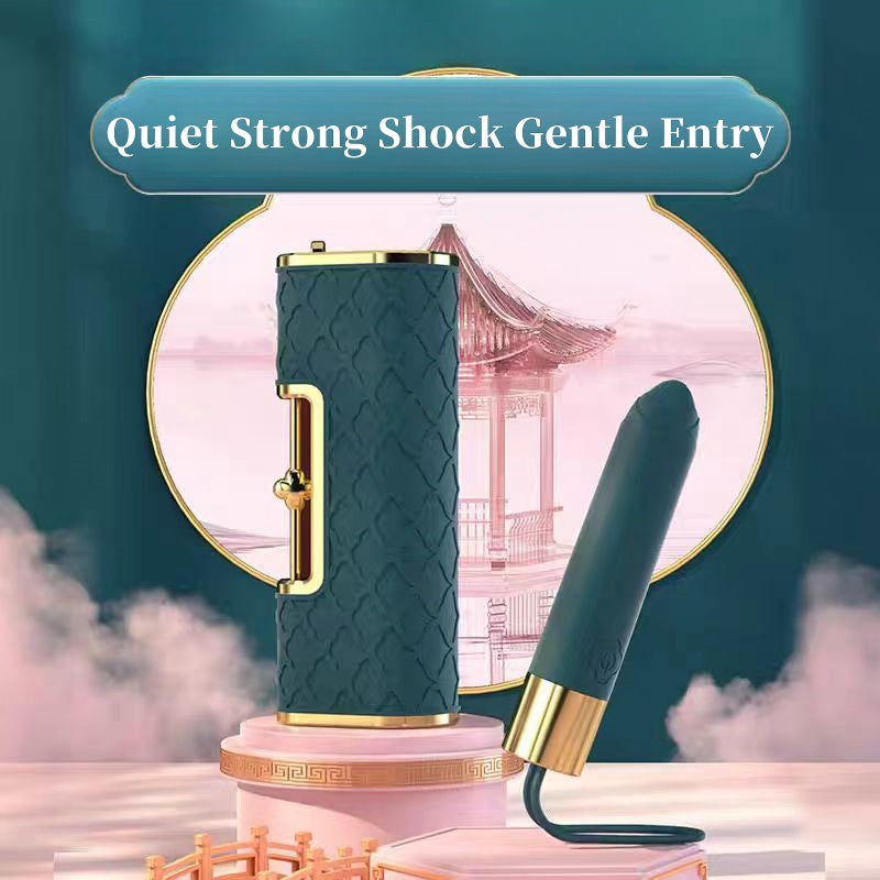 Heart lock lipstick vibrator