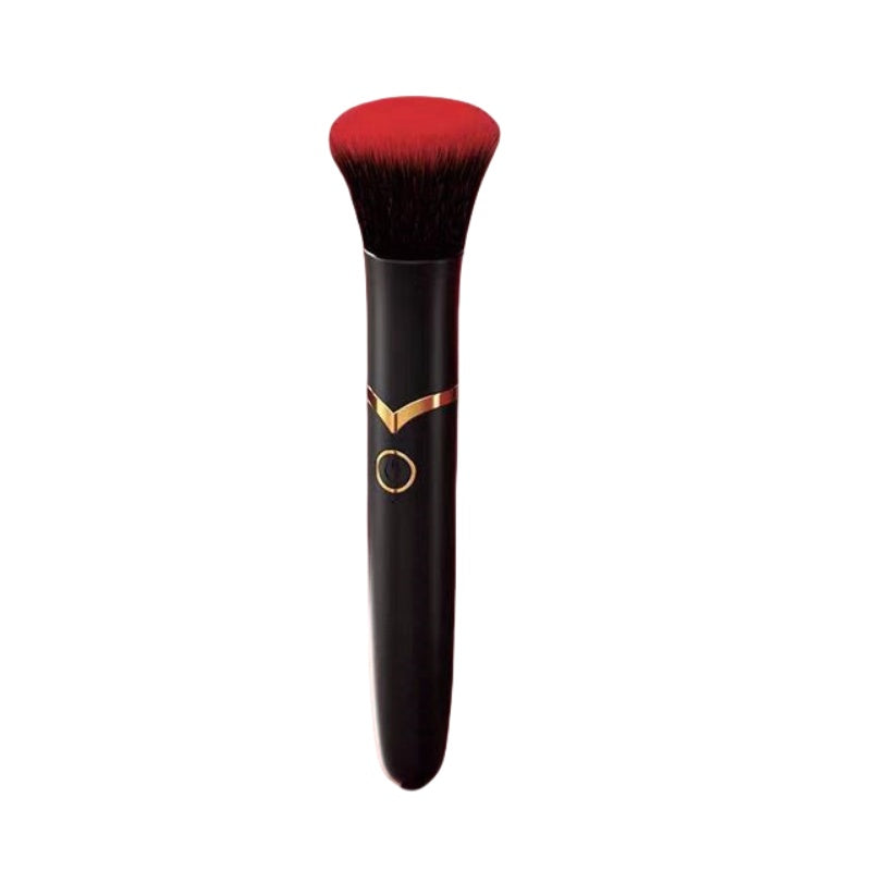 Rechargeable heating beauty brush vibrator massager