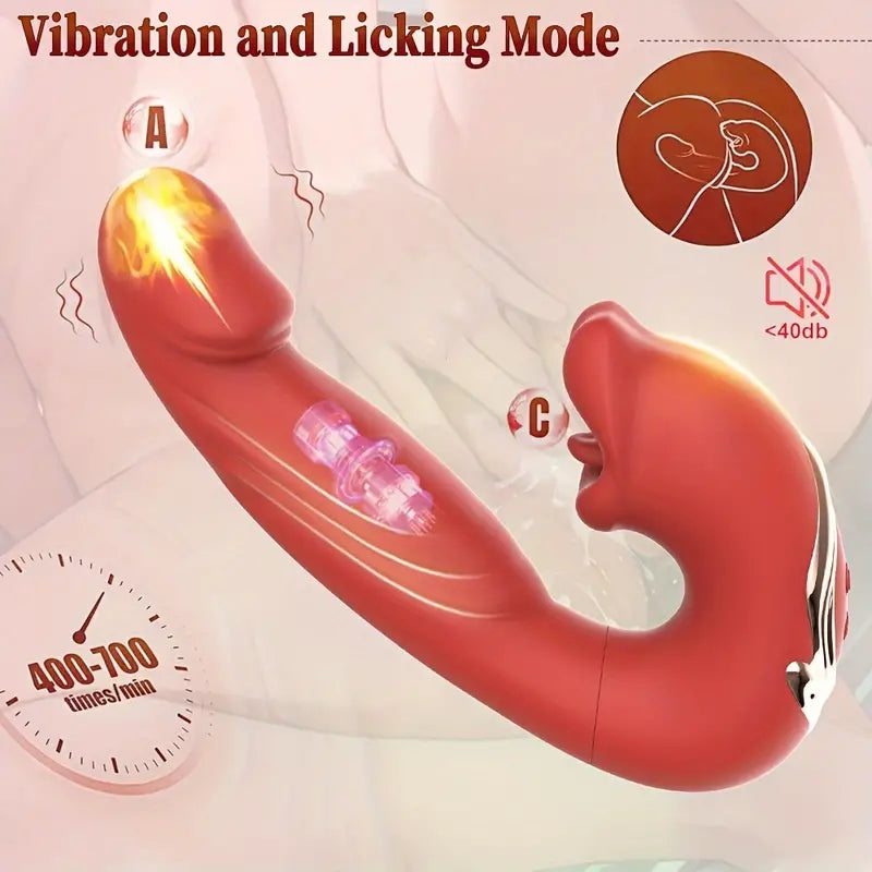 3-in-1 Mouth Slap Tongue Vibrating Massager