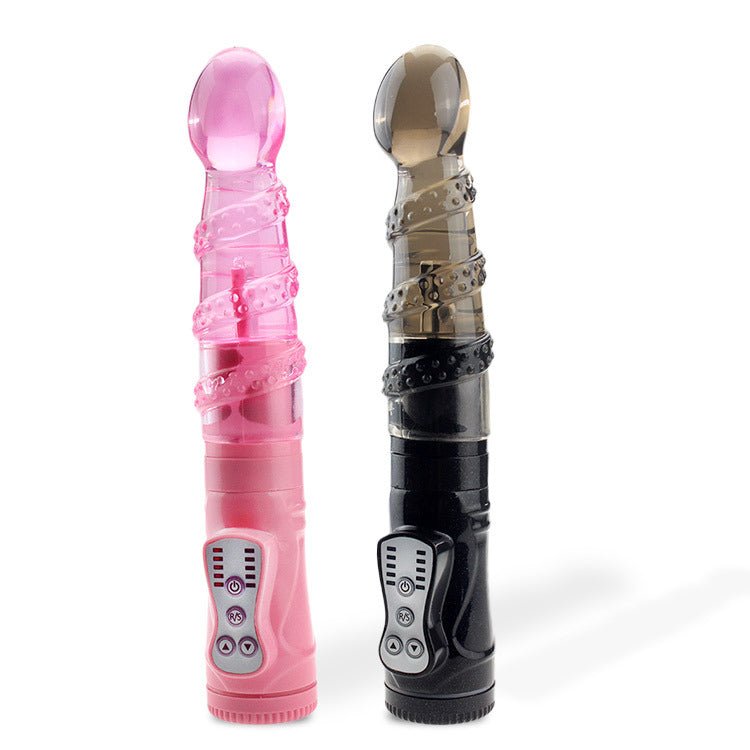 Textured Rechargeable Body Massagers - Pink & Black Set