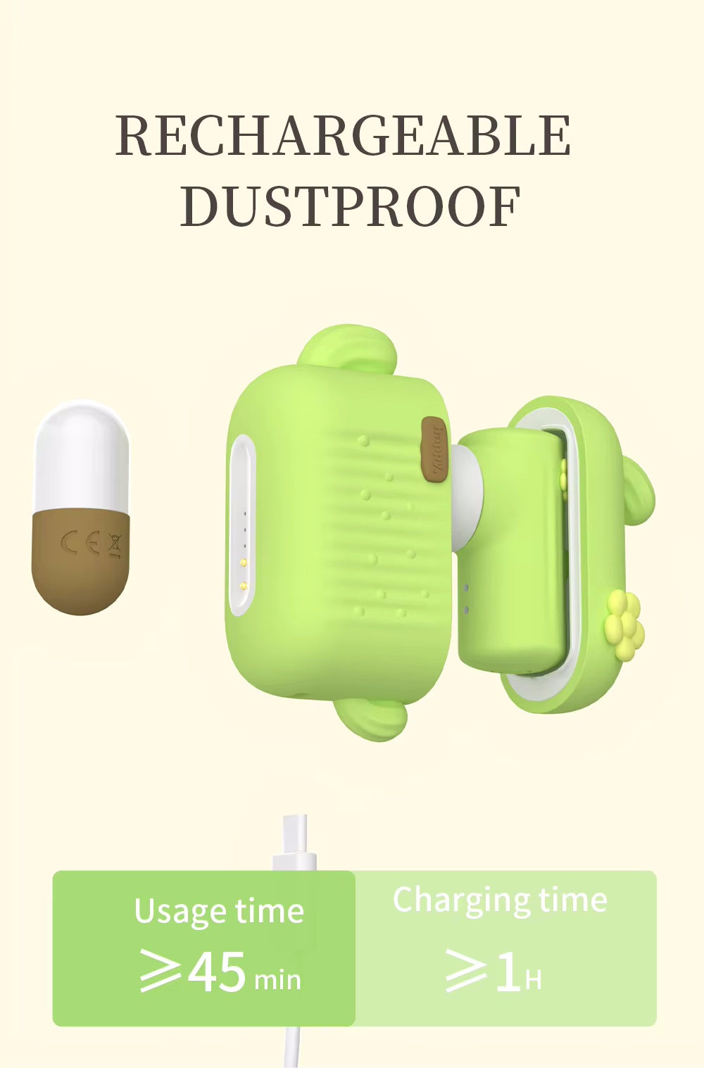 Suitcase/cactus vibration massager
