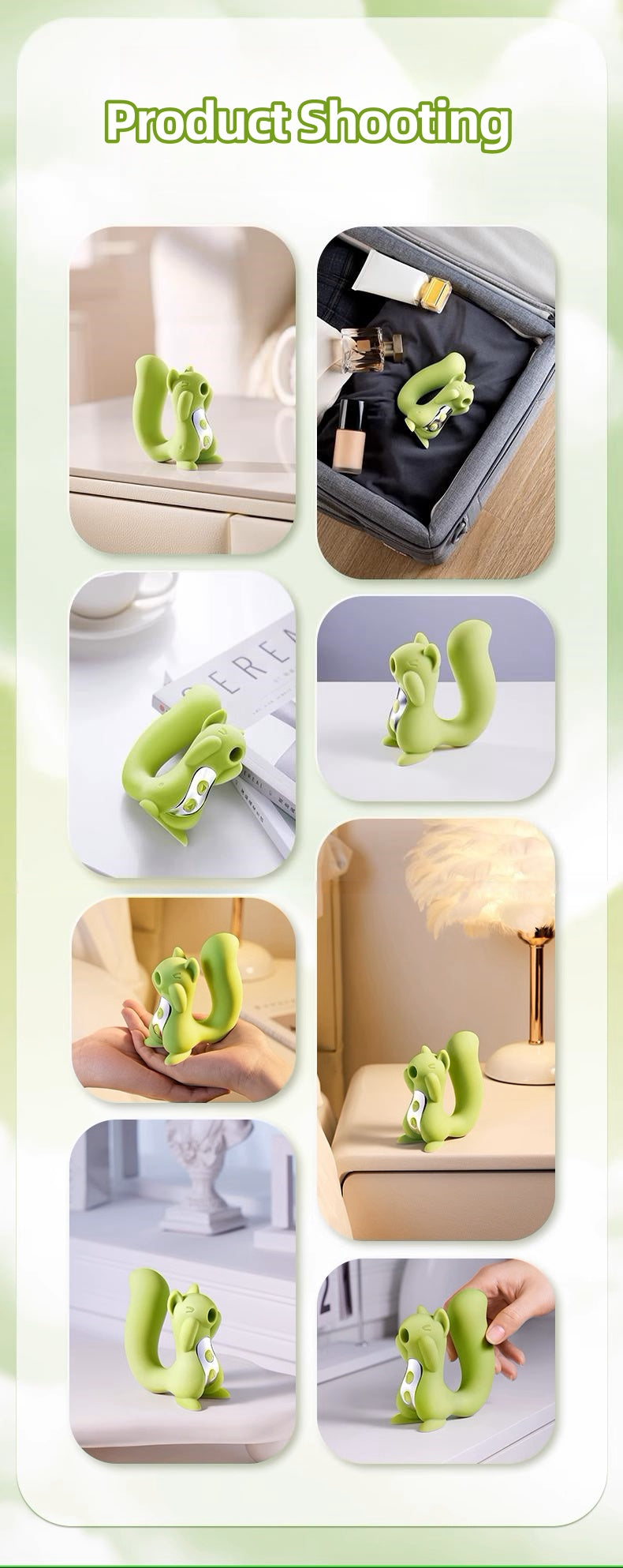 Squirrel vibrator massager