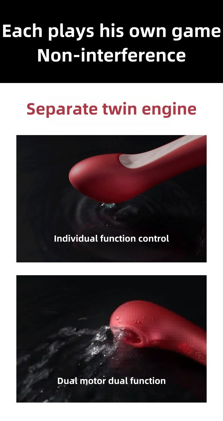 Red High-heeled shoes vibrator massager